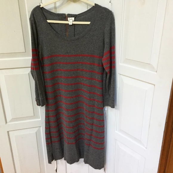 Hatley Gray & Red Striped Knit Dress - Picture 8 of 16